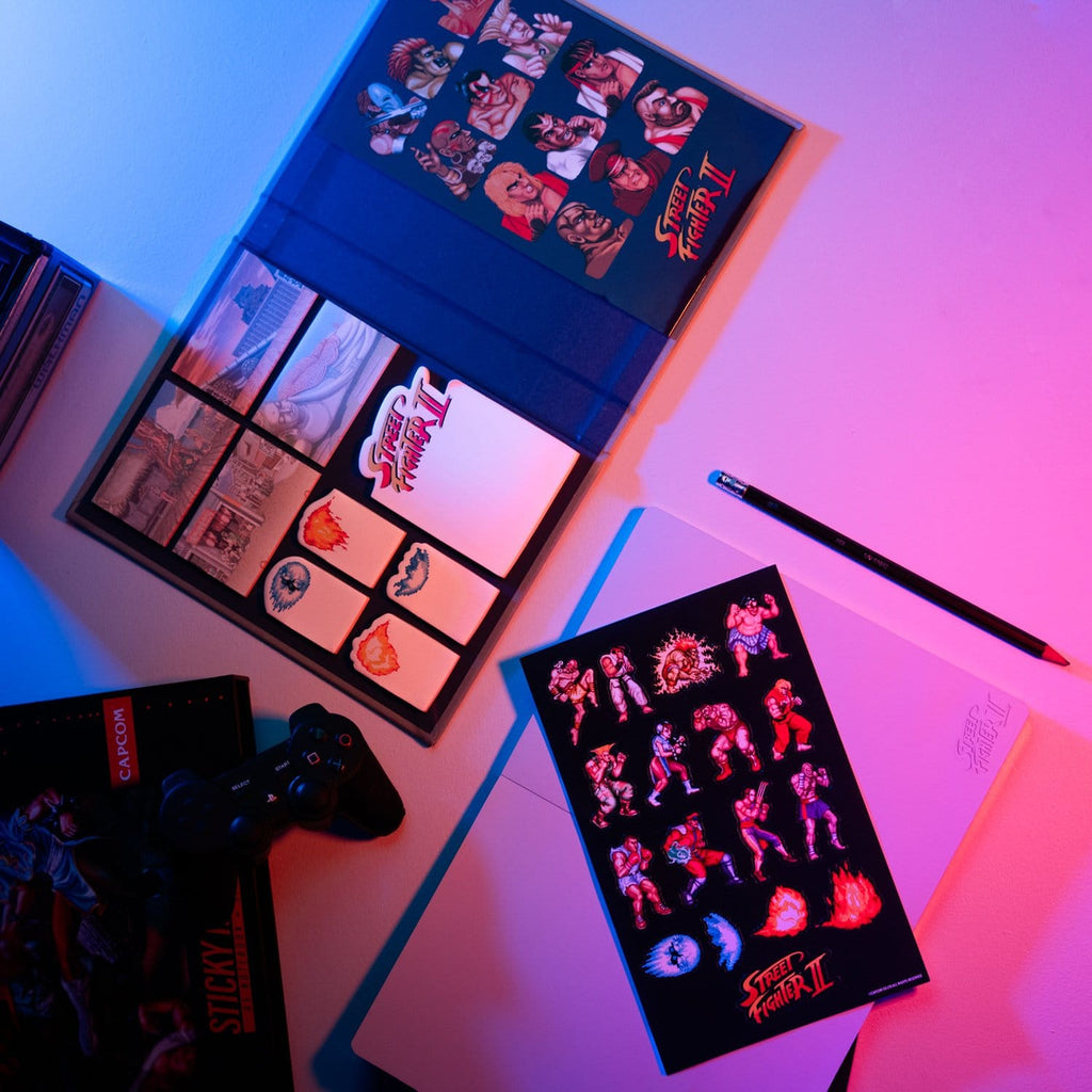 Product image Street Fighter Premium Notebook with Sticky Notes and Sleeve A5