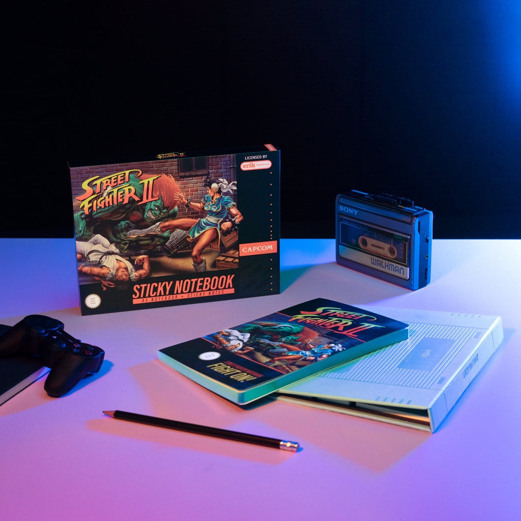 Product image Street Fighter Premium Notebook with Sticky Notes and Sleeve A5