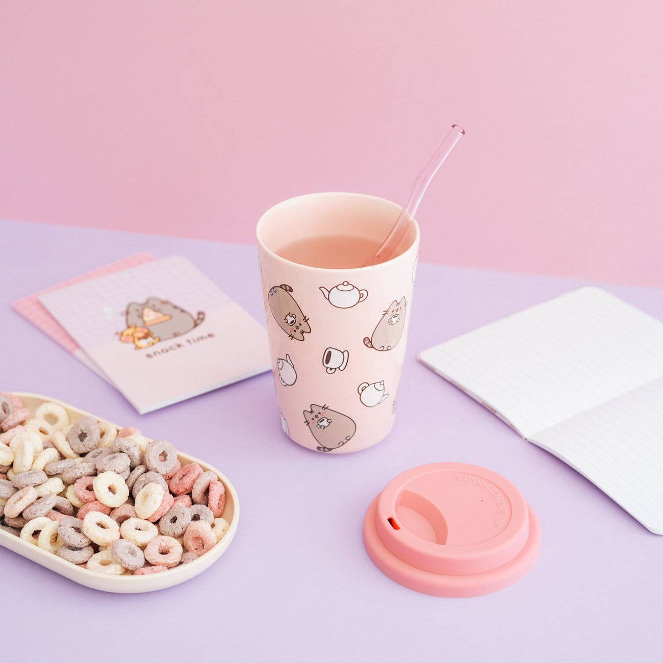 Image produit Mug en céramique Pusheen avec couvercle 400 ml
