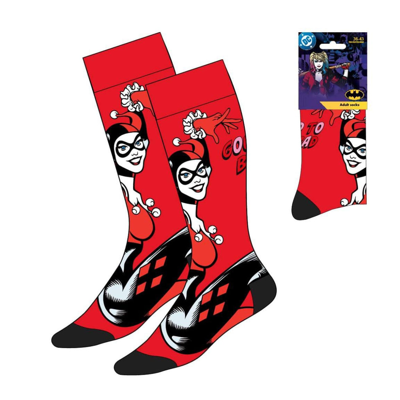 Image produit DC Comics Chaussettes Harley Quinn Good to Bad 36-43