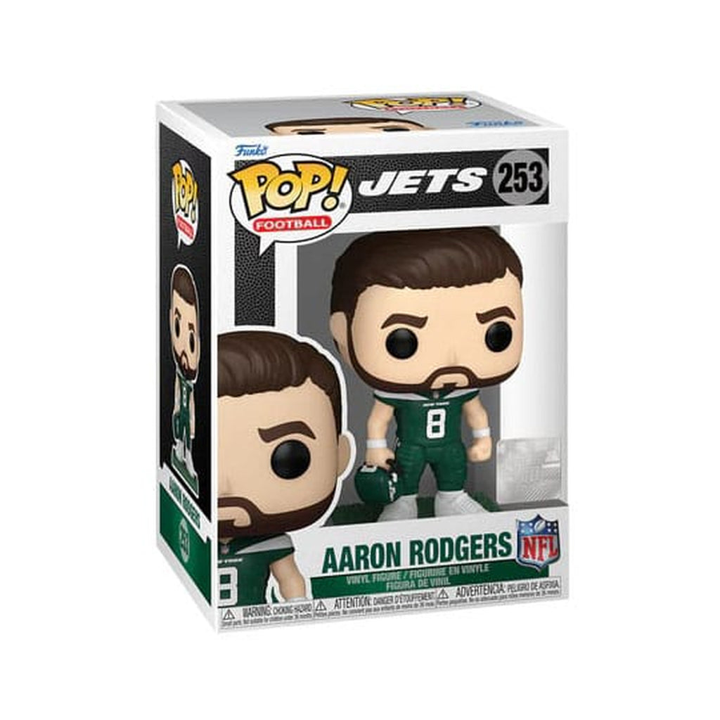 Image produit NFL : Legends POP! Sports figurine en vinyle Jets – Aaron Rodgers 9 cm