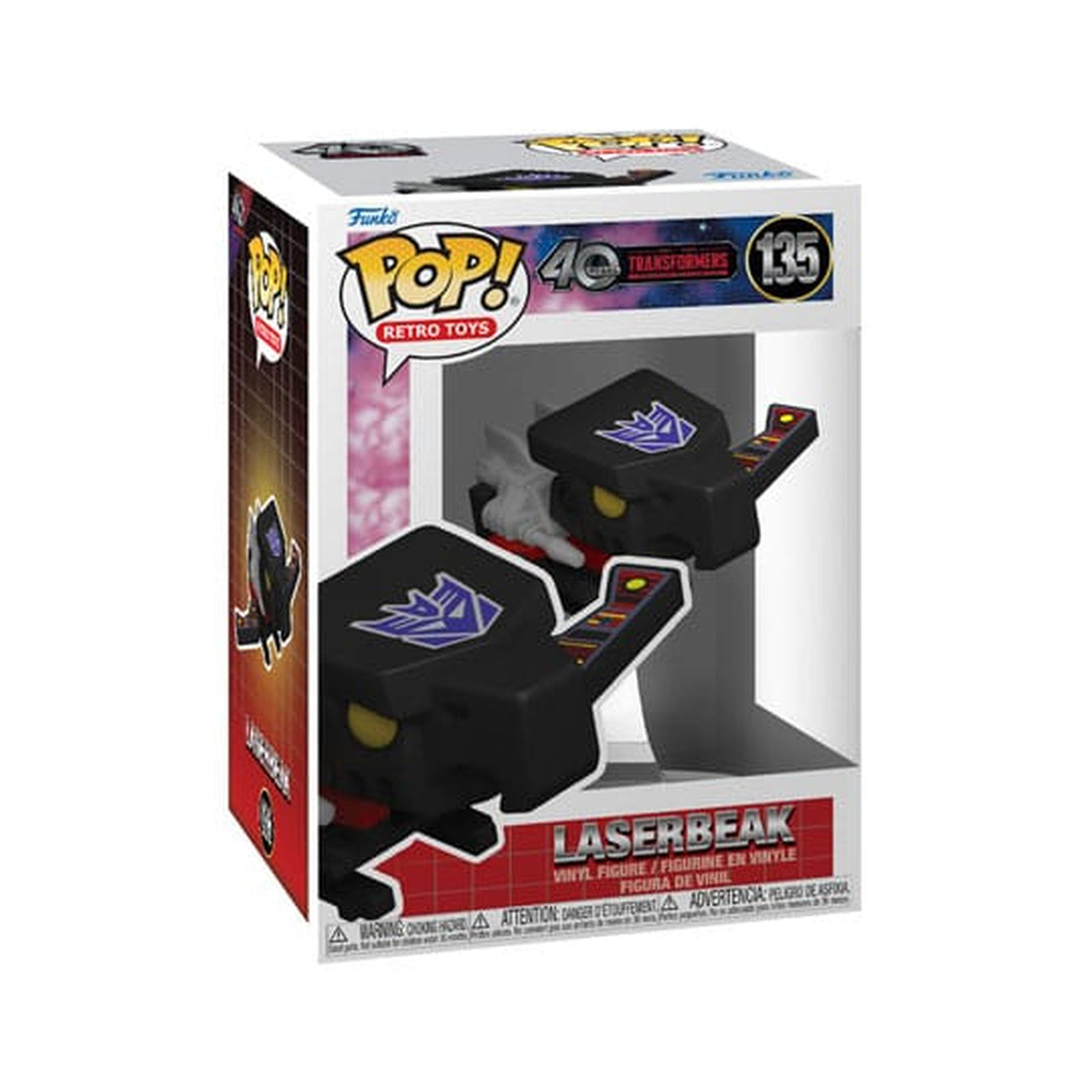 Image produit Transformers Retro Series POP! TV Figurine en vinyle Laserbeak w/CH 9 cm assortiment (6)