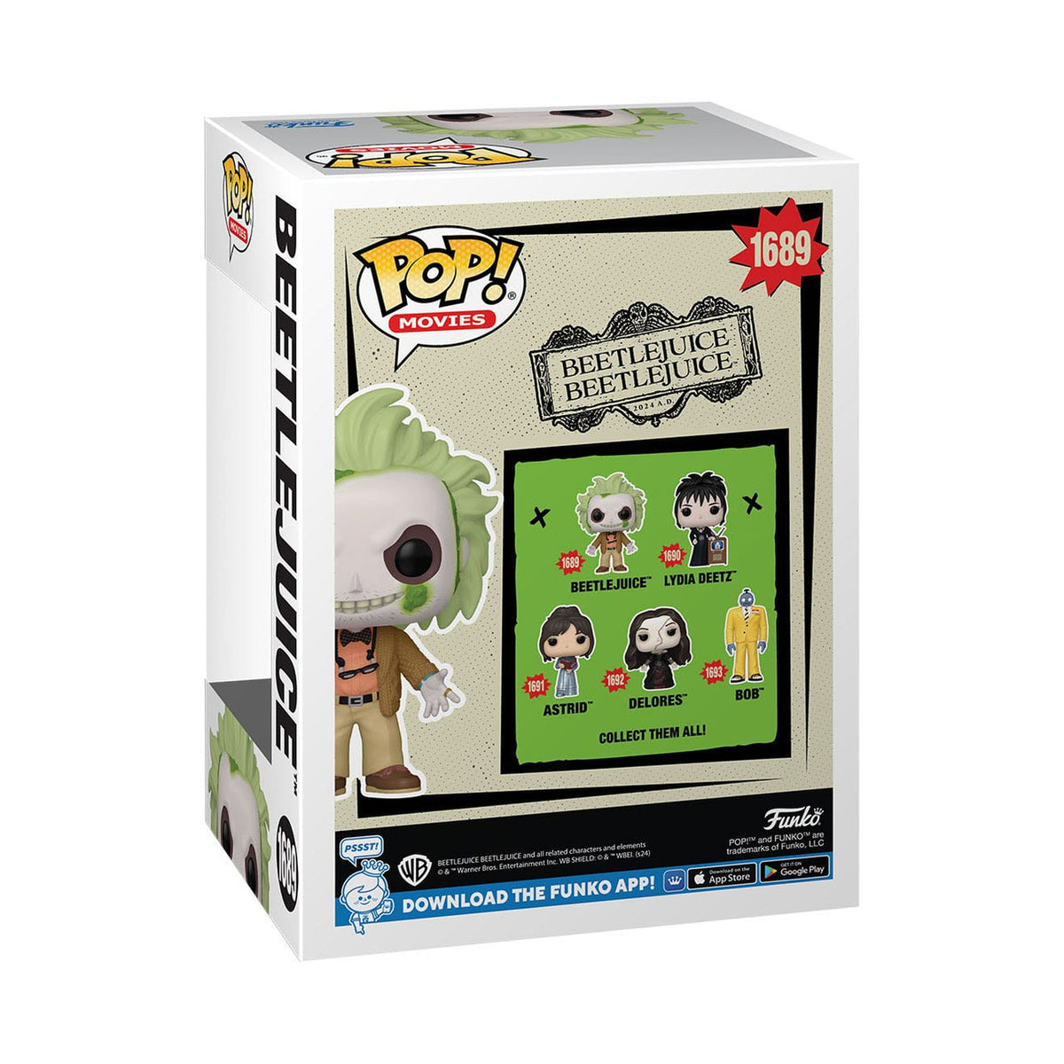 Image produit Beetlejuice 2 POP! Movies figurine vinyle Beetlejuice w/ chase 9 cm assortiment (6)