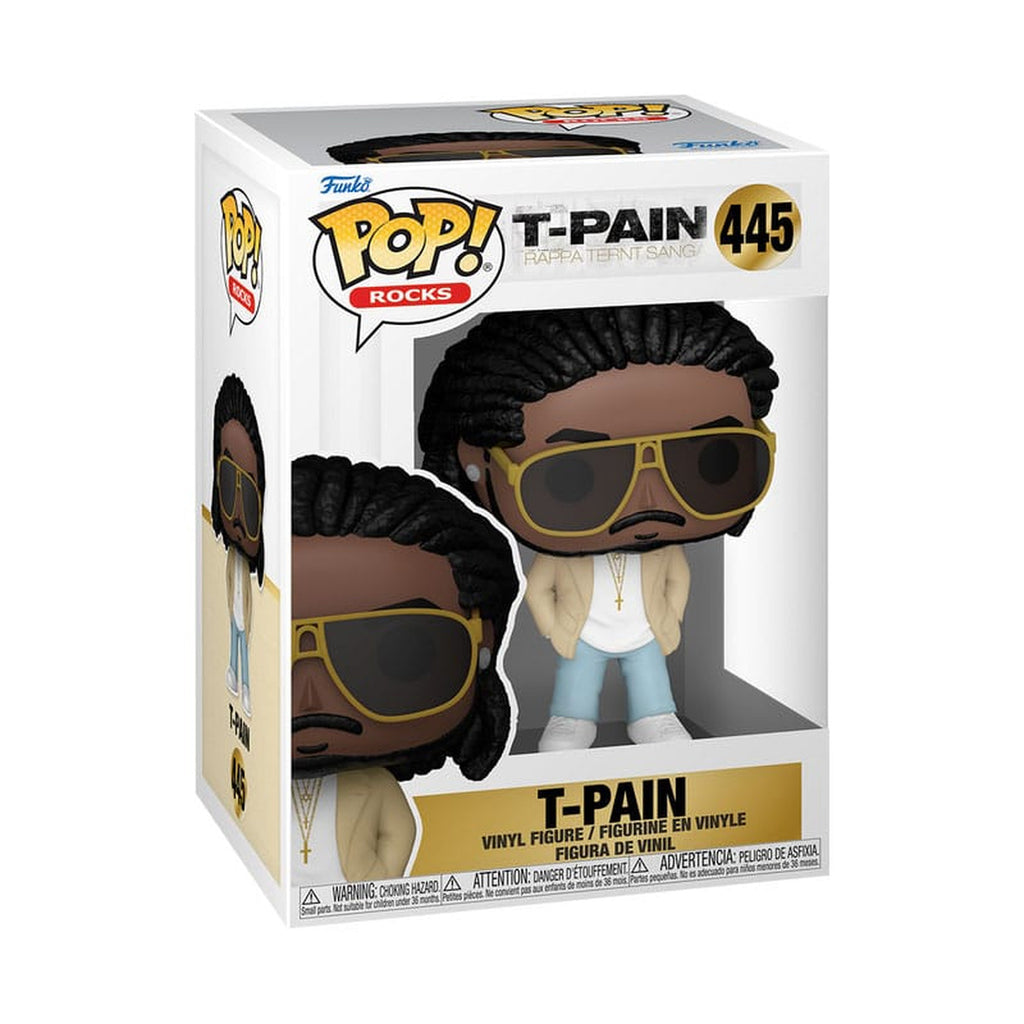 Image produit T-Pain POP! Rocks figurine en vinyle T-Pain (Rappa Ternt Sanga) 9 cm