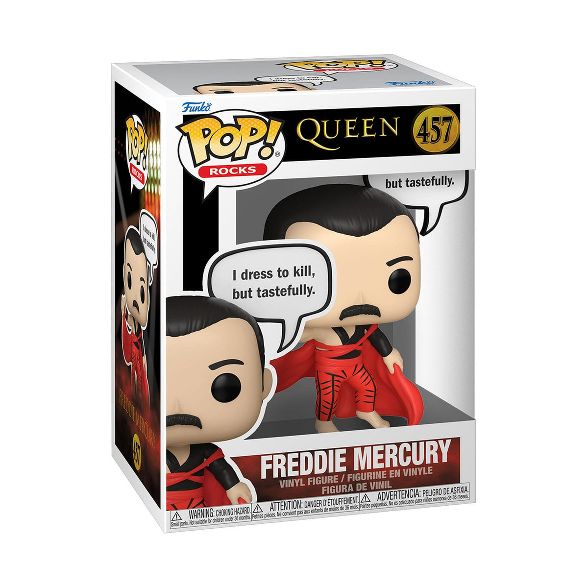 Image produit Queen POP! Rocks figurine en vinyle Freddie Mercury (I Dress to Kill) 9 cm