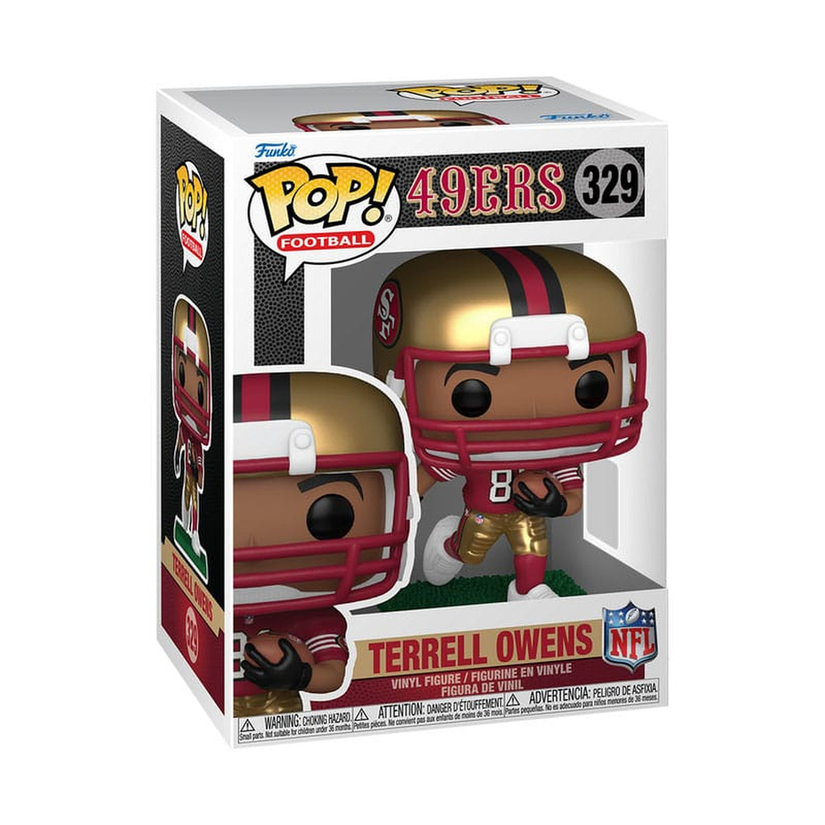 Image produit NFL : Legends POP! Figurine vinyle sport Legends - Terrell Owens (49ers) 9 cm