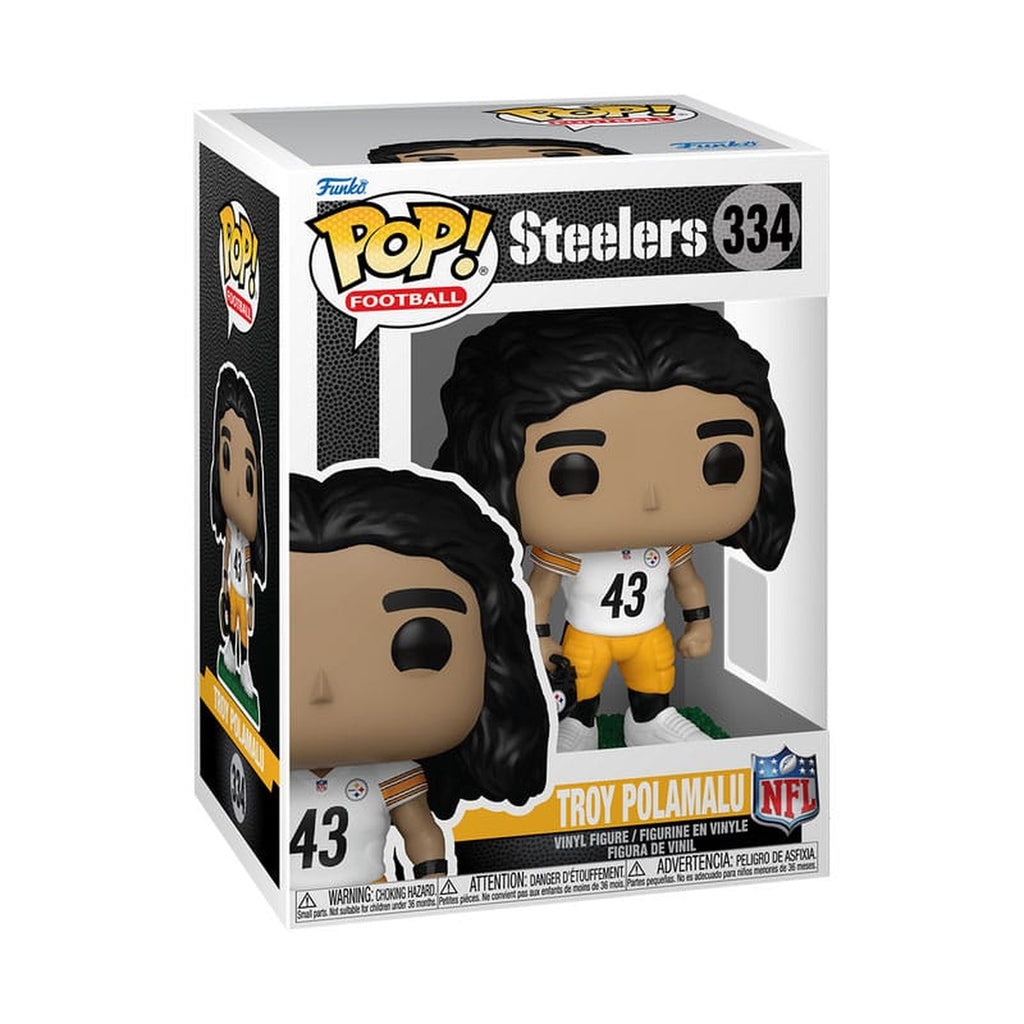 Image produit NFL : Legends POP! Sports figurine vinyle Legends – Troy Polamalu (Steelers) 9 cm