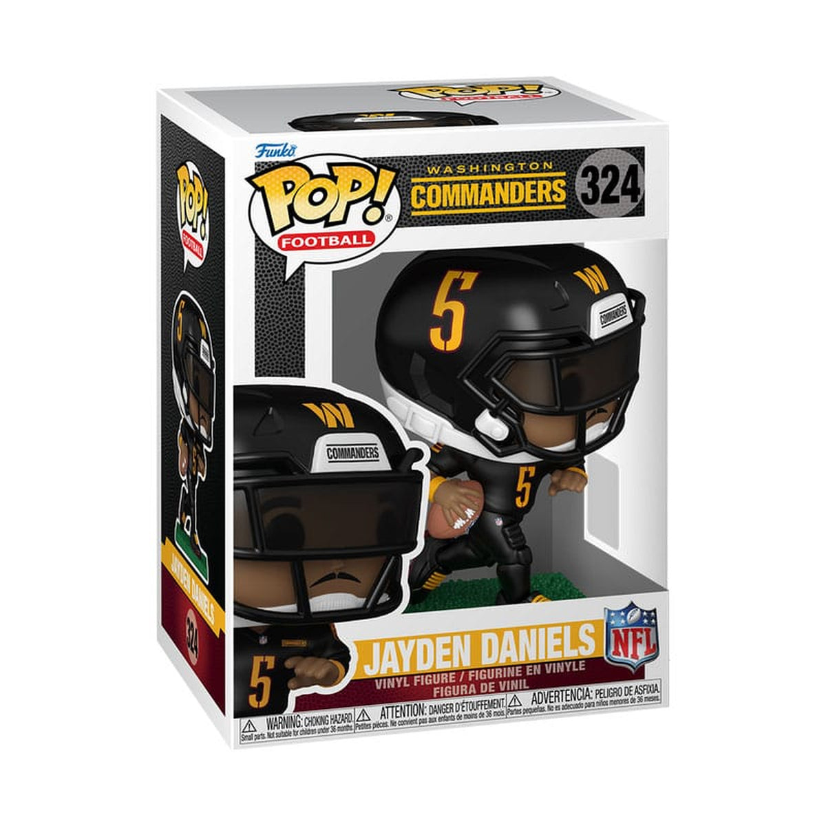 Image produit NFL : Legends POP! Figurine en vinyle Sports Commanders - Jayden Daniels 9 cm