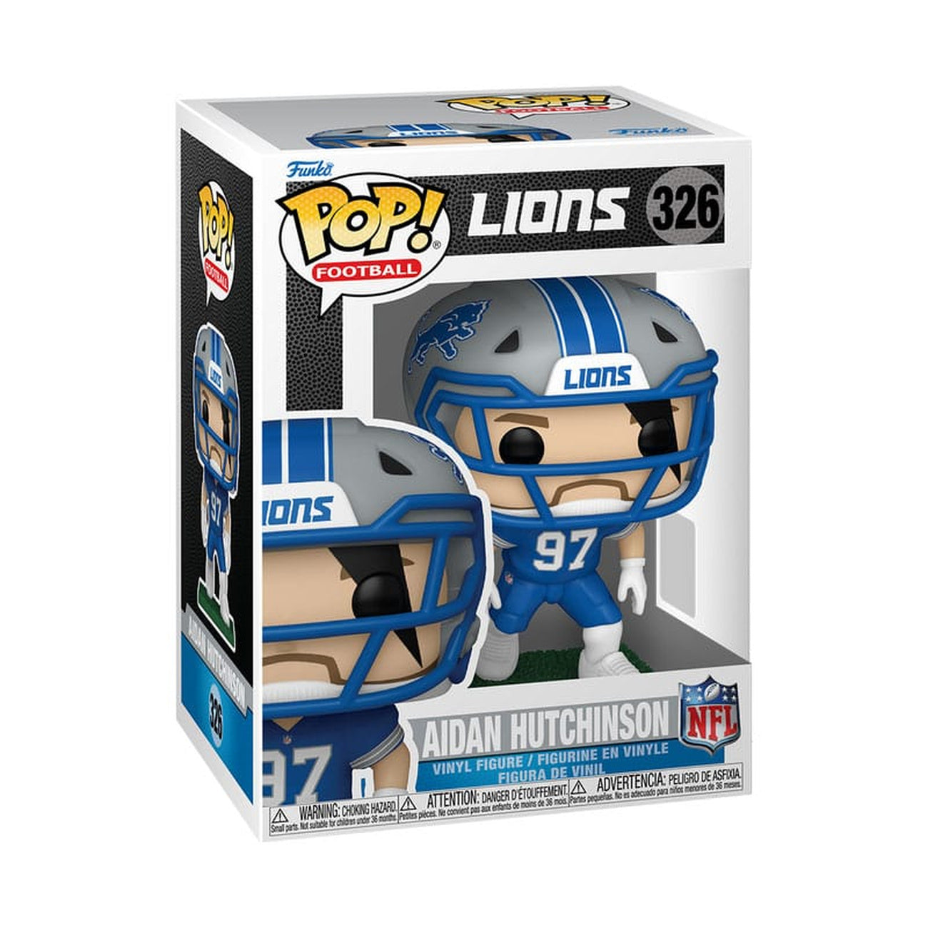 Image produit NFL : Legends POP! Sports Figurine en vinyle Lions - Aidan Hutchinson (Home) 9 cm