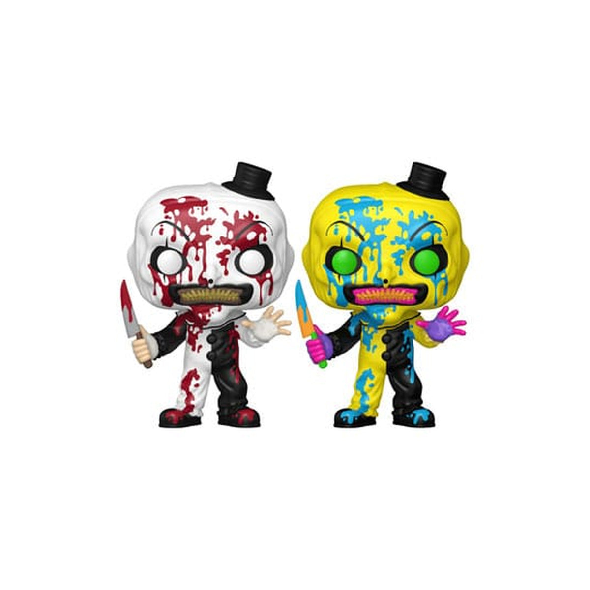 Image produit Terrifier POP! Movies figurine en vinyle Art the Clown (BD) w/CH heo exclusive assortiment (6) 9 cm