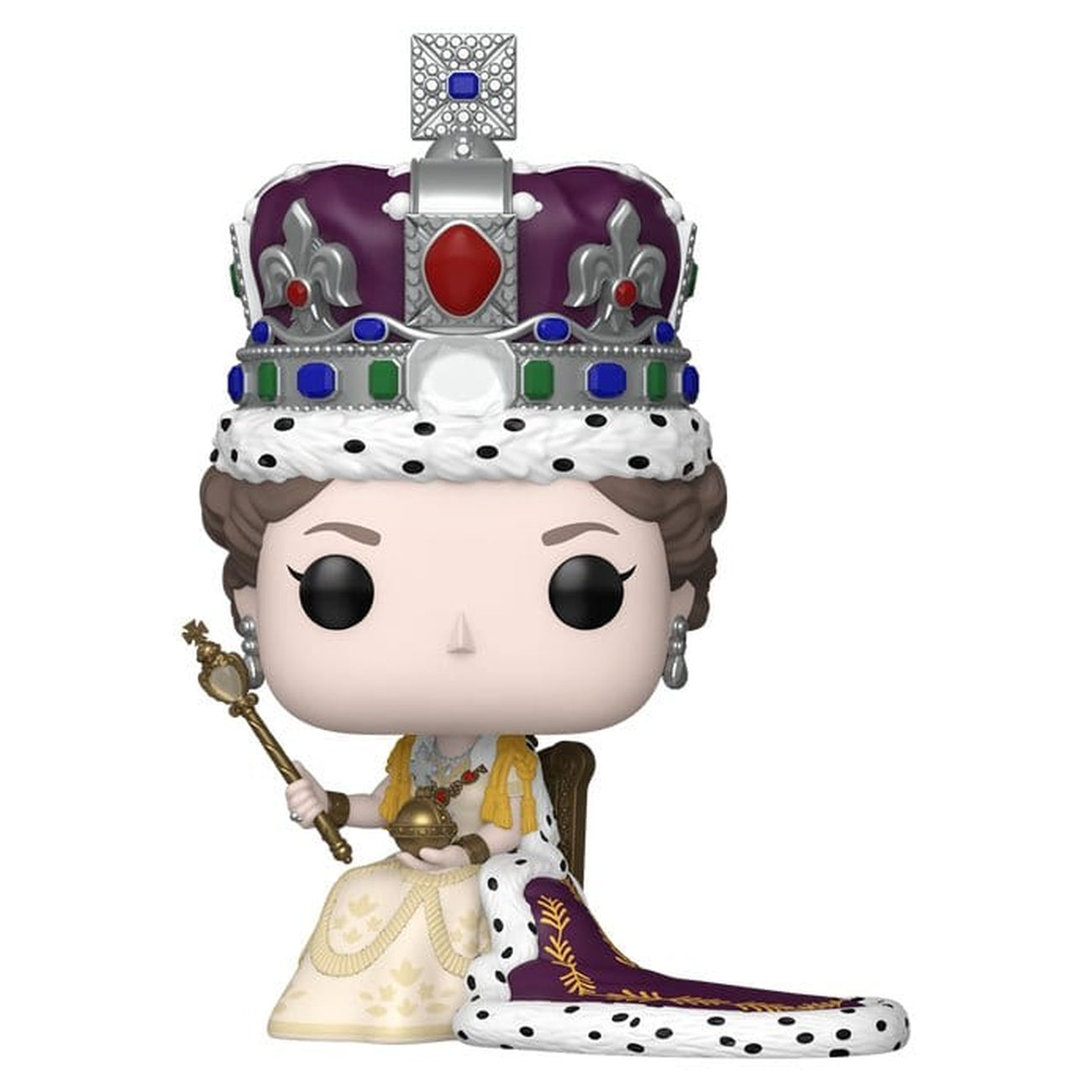Image produit Queen Elizabeth II POP! Premium figurine en vinyle 100th - Queen Elizabeth II (Coronation) 9 cm