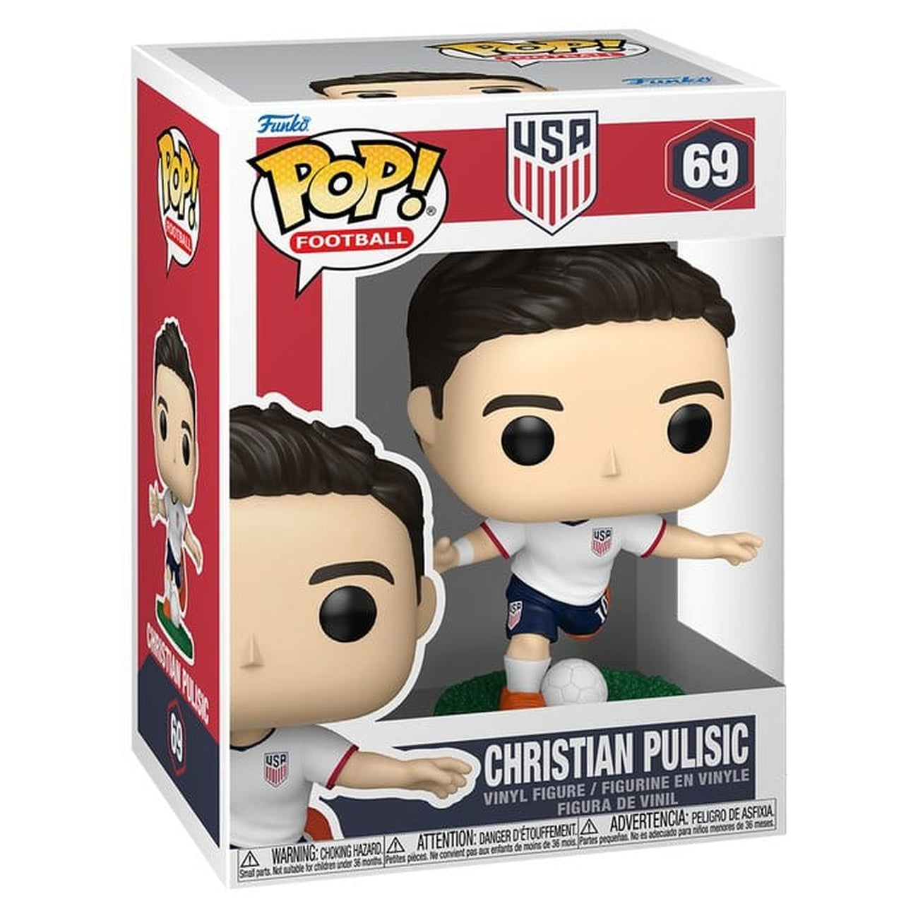 Product image EFL POP! Football Vinyl Figure USA - Christian Pulisic 9 cm