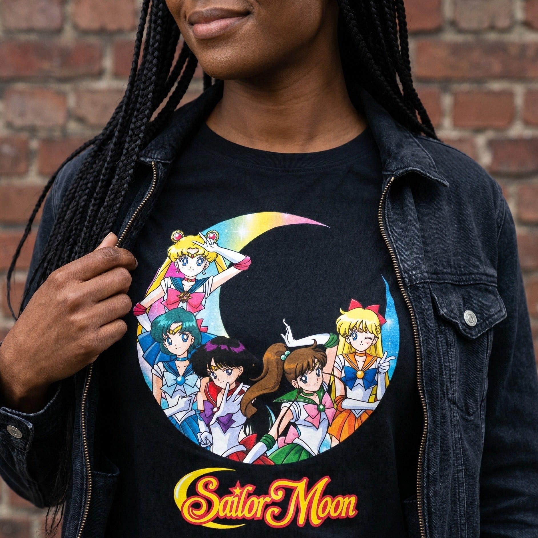 Image produit Sailor Moon - T-shirt femmes Sailor Guerrières noir