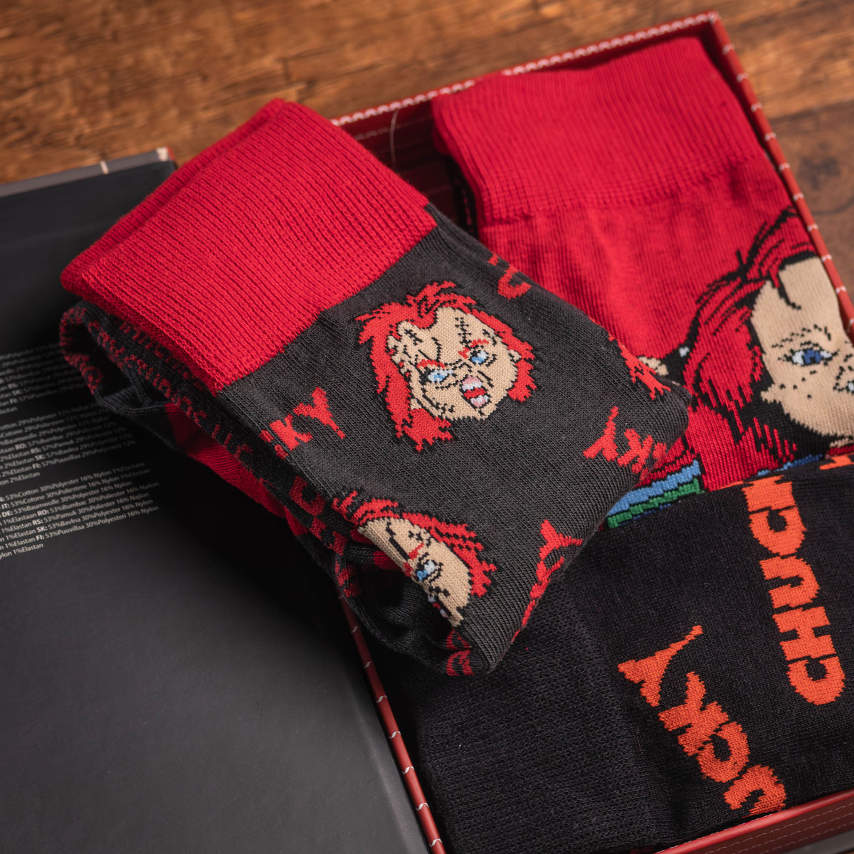 Image produit Chucky - Lot de 3 paires de chaussettes dans une boîte cadeau