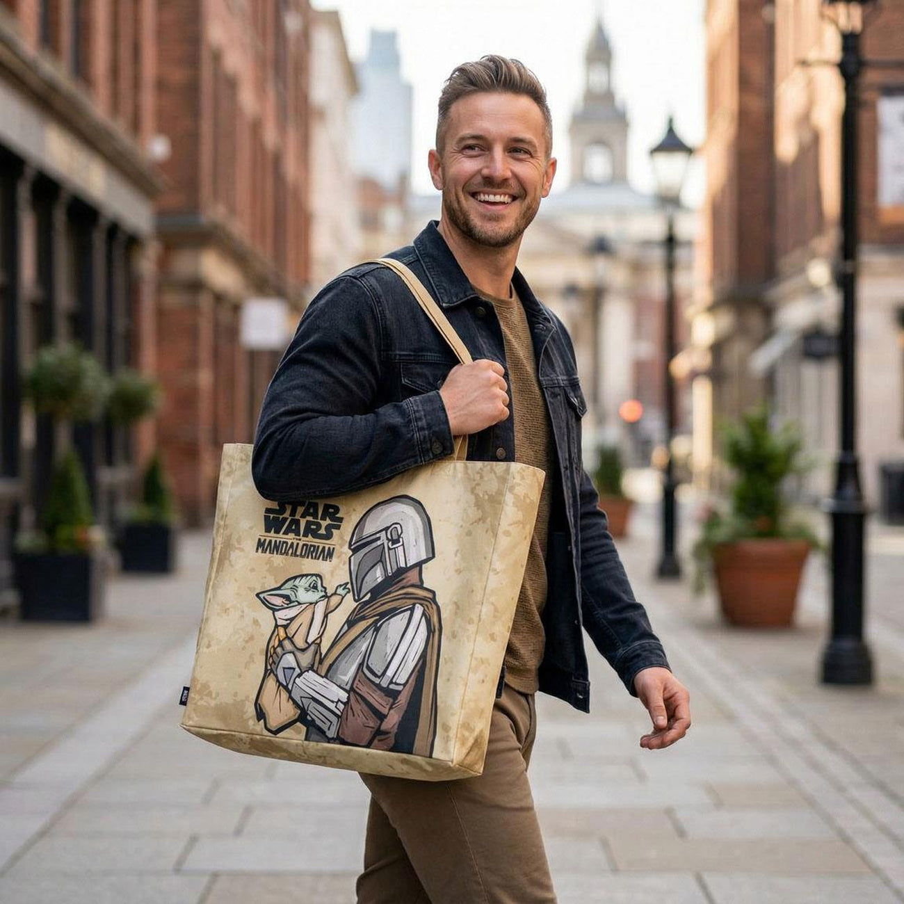 Product image Grogu and Mando Shopper Bag - Star Wars The Mandalorian & Grogu