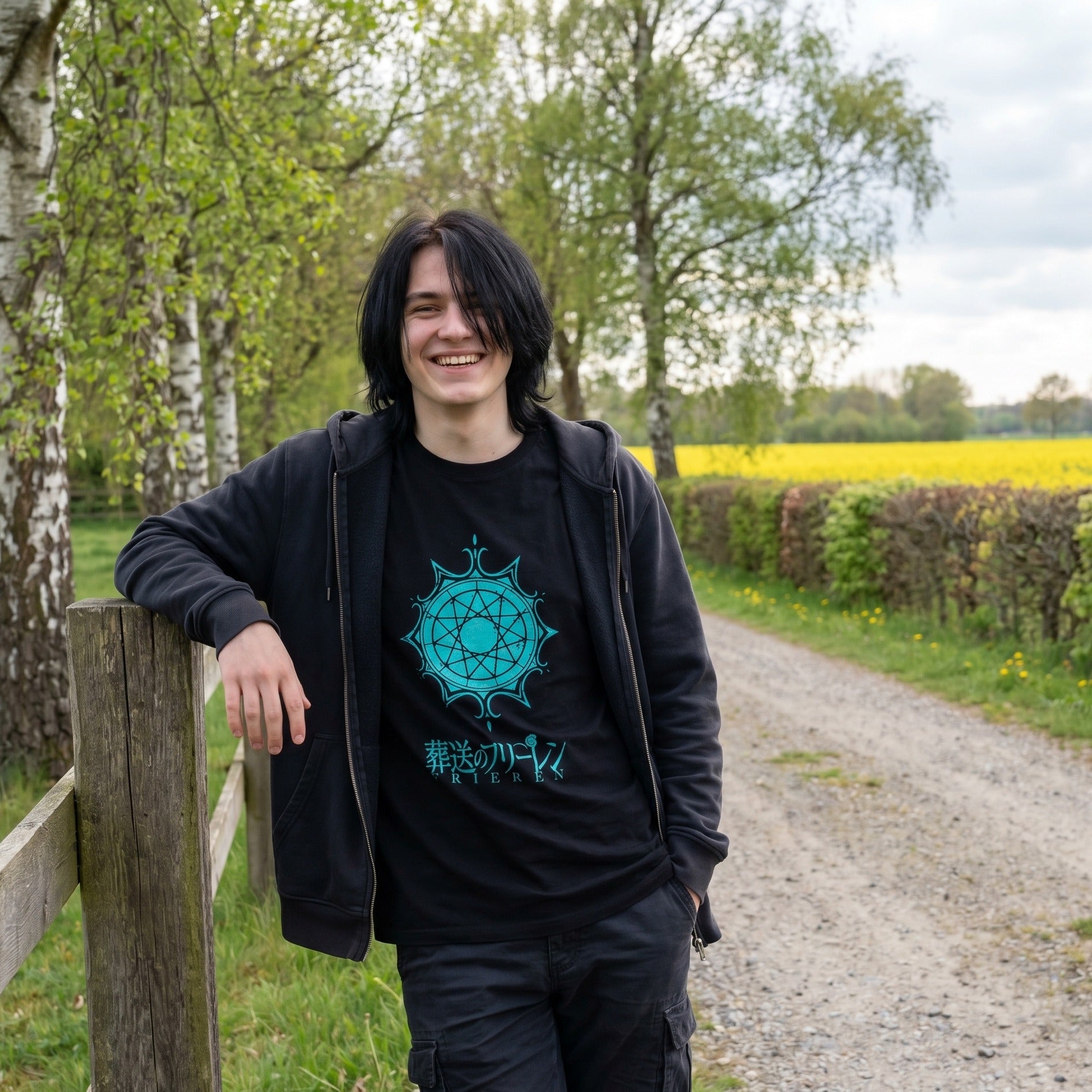Image produit Frieren - T-shirt Symbole noir