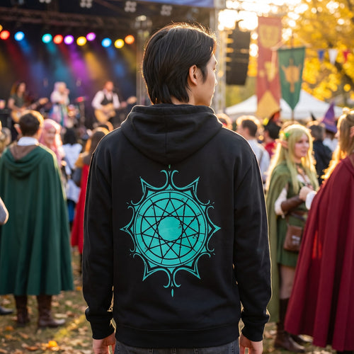 Image produit Frieren - Veste à capuche noire Symbole