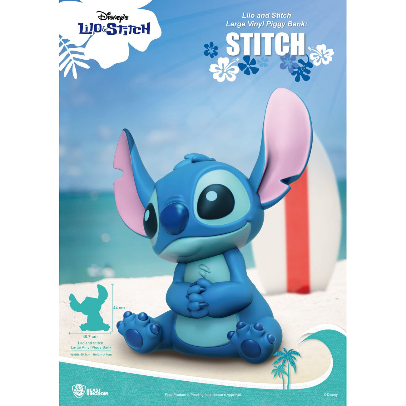 Image produit Lilo & Stitch Tirelire en vinyle Stitch 44 cm