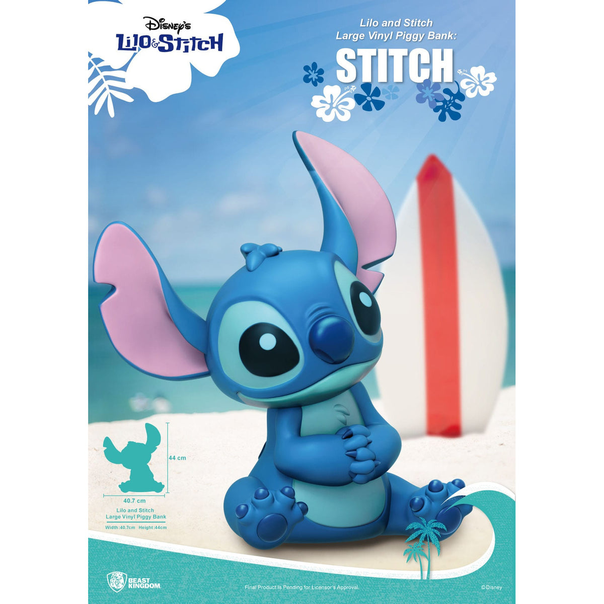 Image produit Lilo & Stitch Tirelire en vinyle Stitch 44 cm