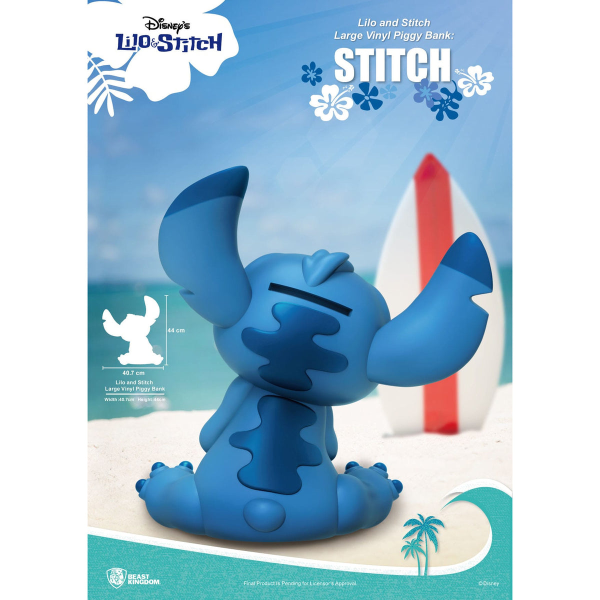 Image produit Lilo & Stitch Tirelire en vinyle Stitch 44 cm