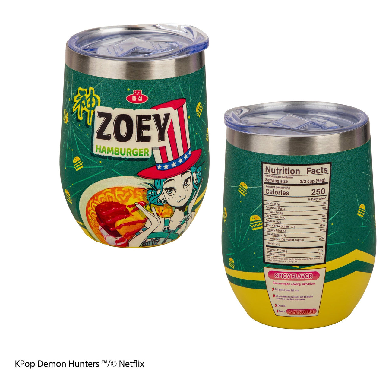 Image produit KPop Demon Hunters Mug de voyage Zoey Hamburger