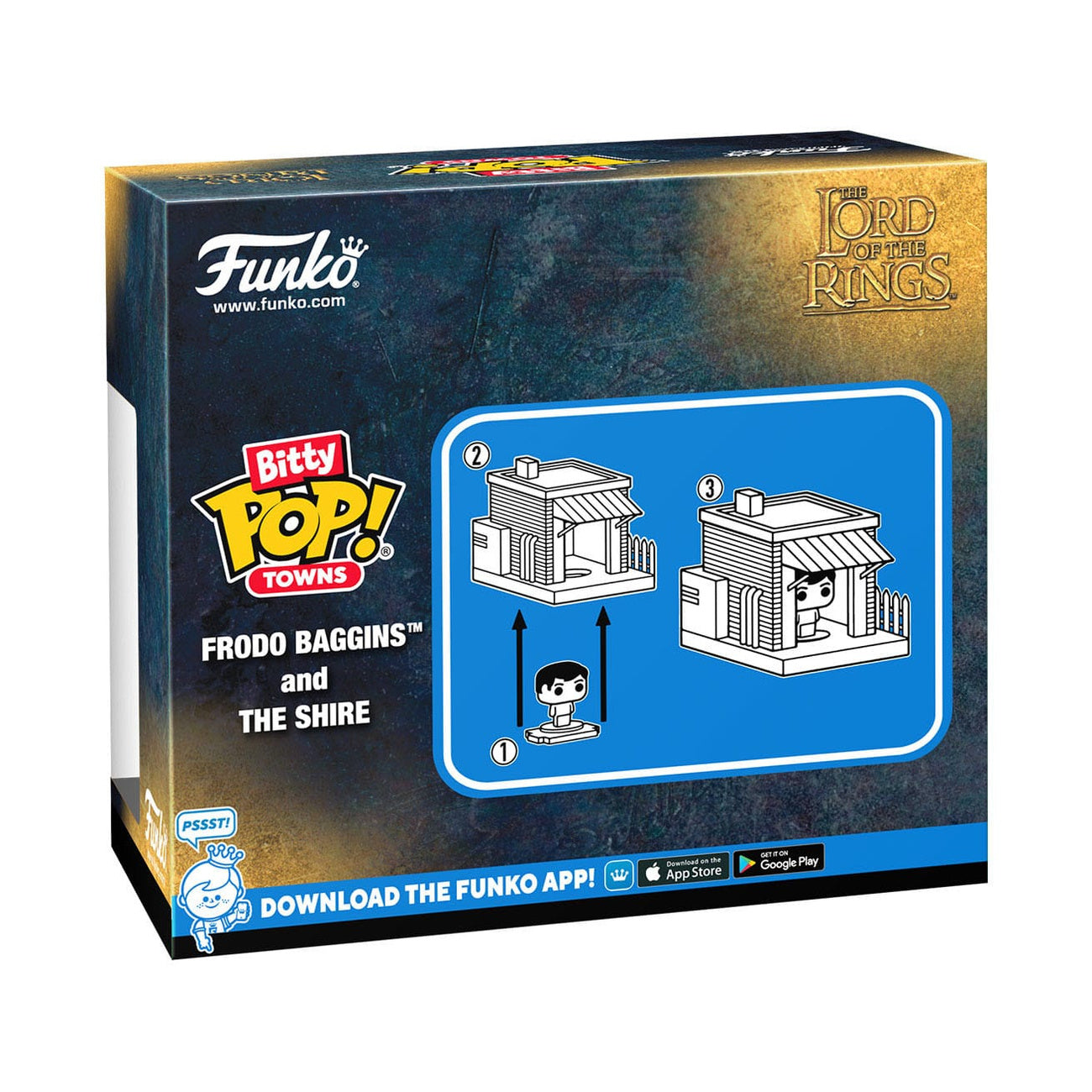 Image produit Le Seigneur des Anneaux Figurine Vinyle Bitty POP! Town Frodon dans la Comté