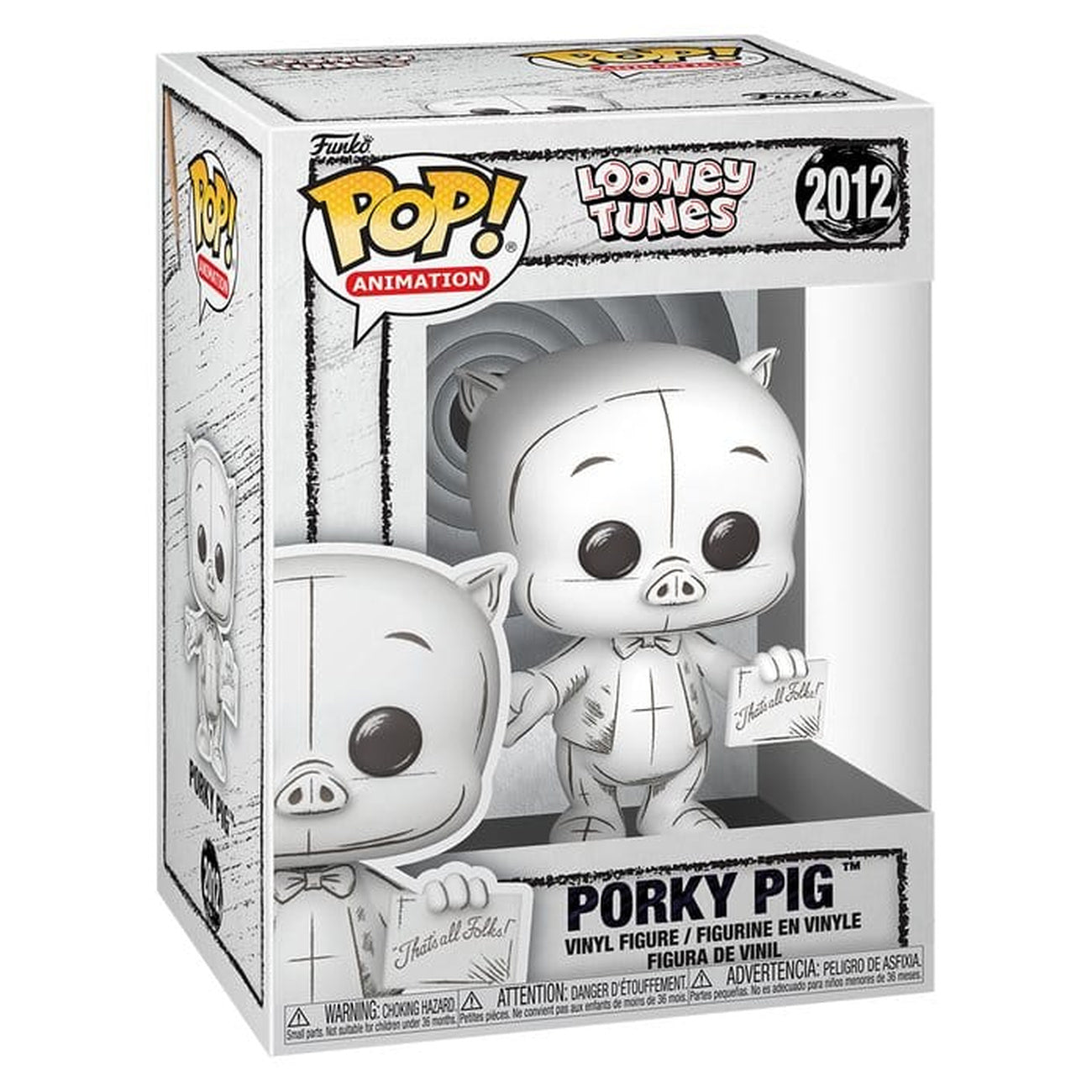 Image produit Looney Tunes POP! Animation figurine en vinyle Porky Pig ? 9 cm