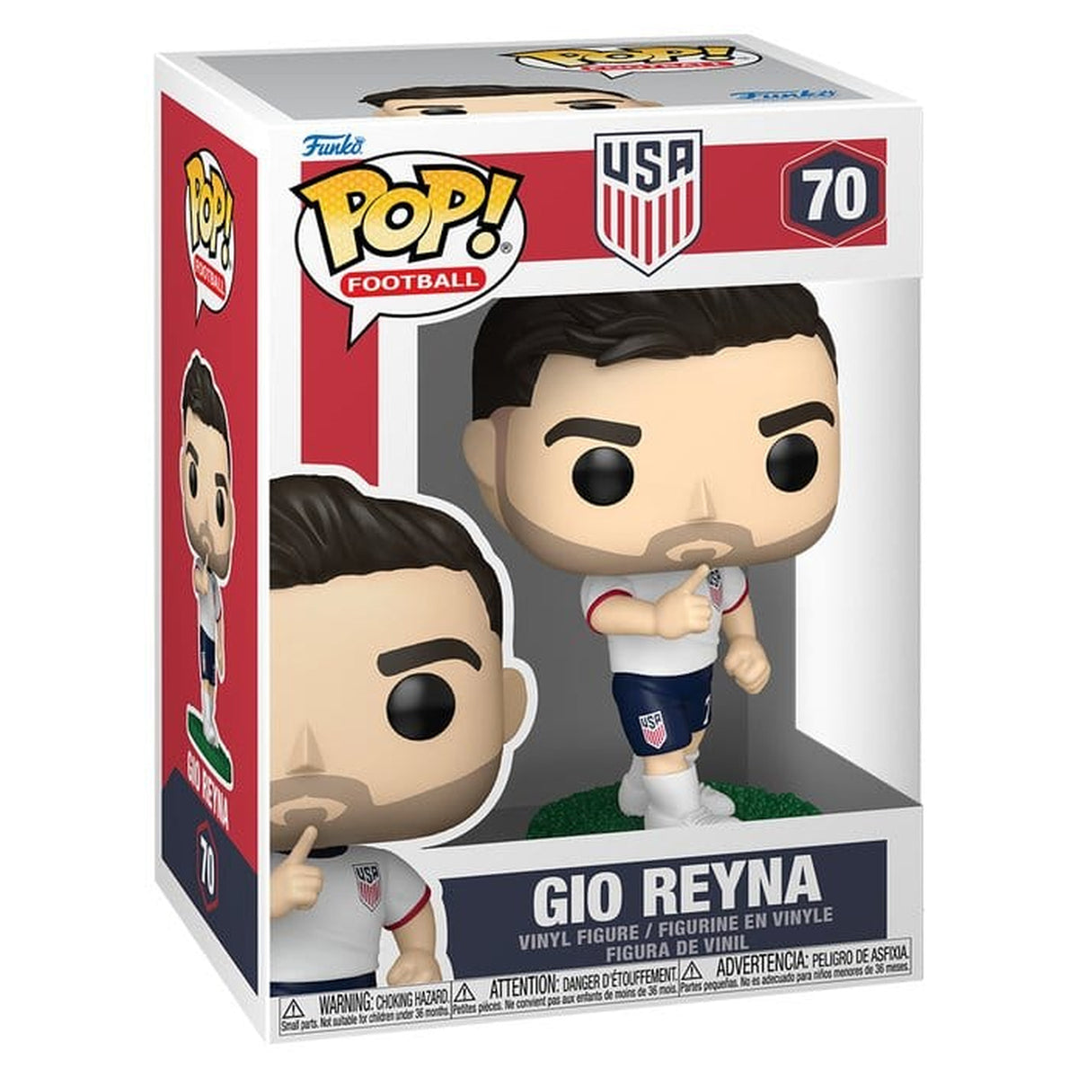 Image produit EFL POP! Figurine en vinyle Football USA – Giovani Reyna 9 cm