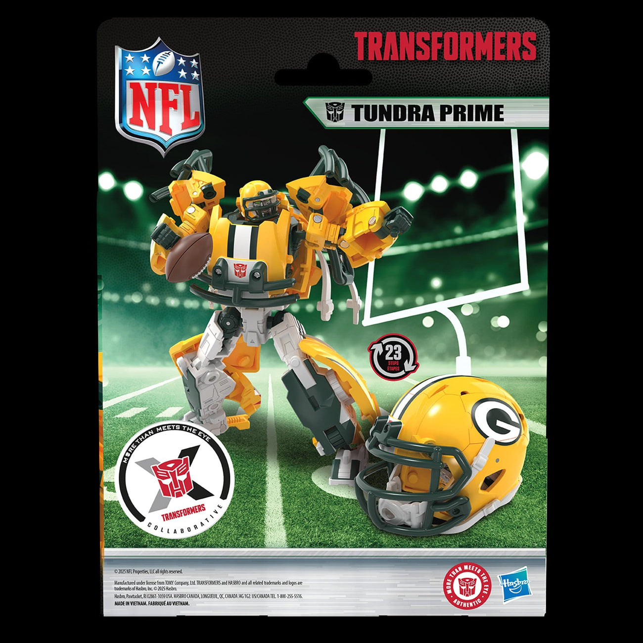 Image produit Transformers x NFL Figurine articulée Green Bay Packers : Tundra