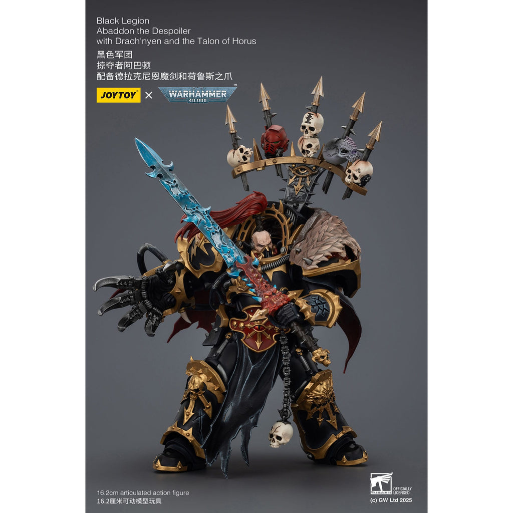 Image produit Warhammer 40,000 figurine articulée Black Legion Abaddon le Fléau