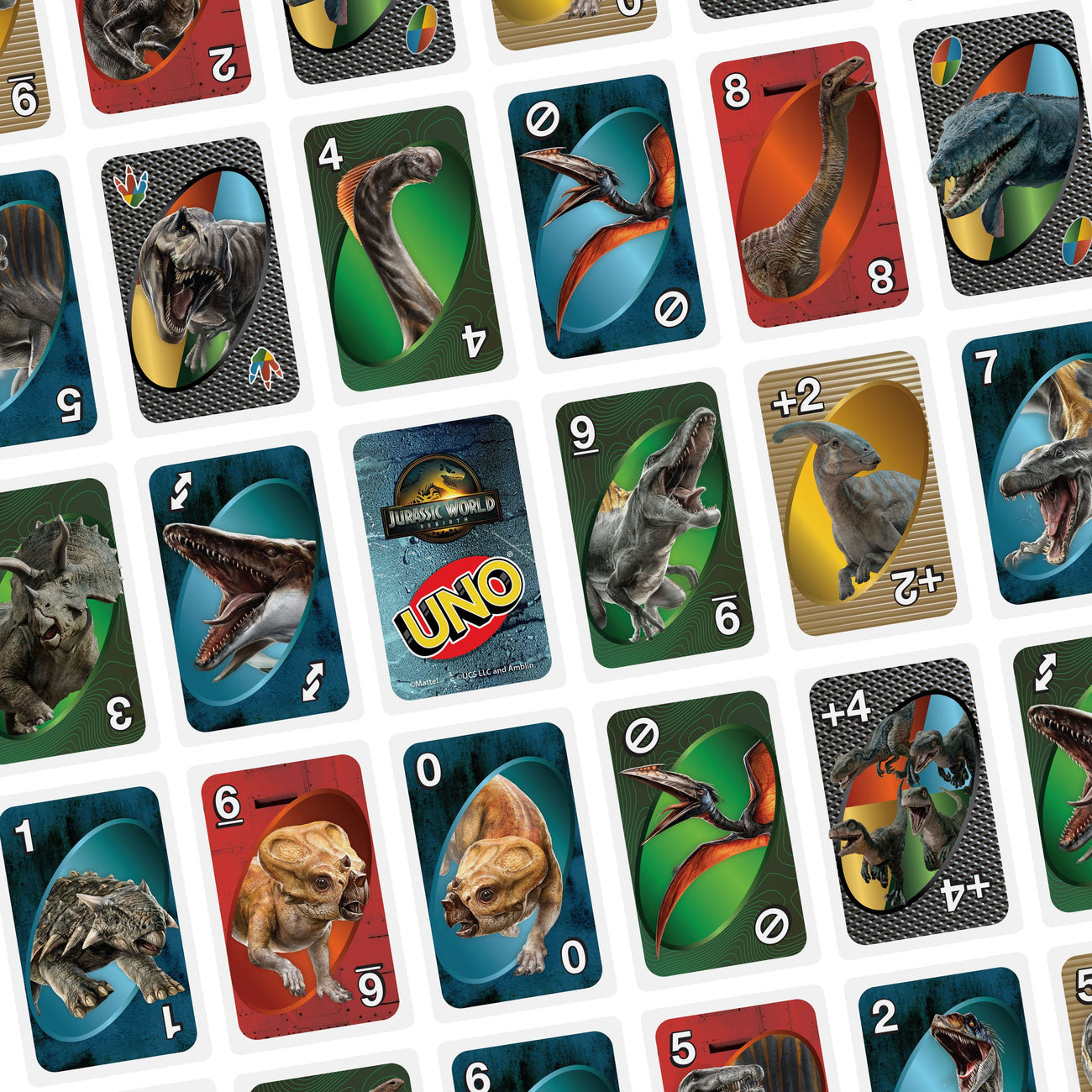 Image produit Jurassic World : La Renaissance – Jeu de cartes UNO