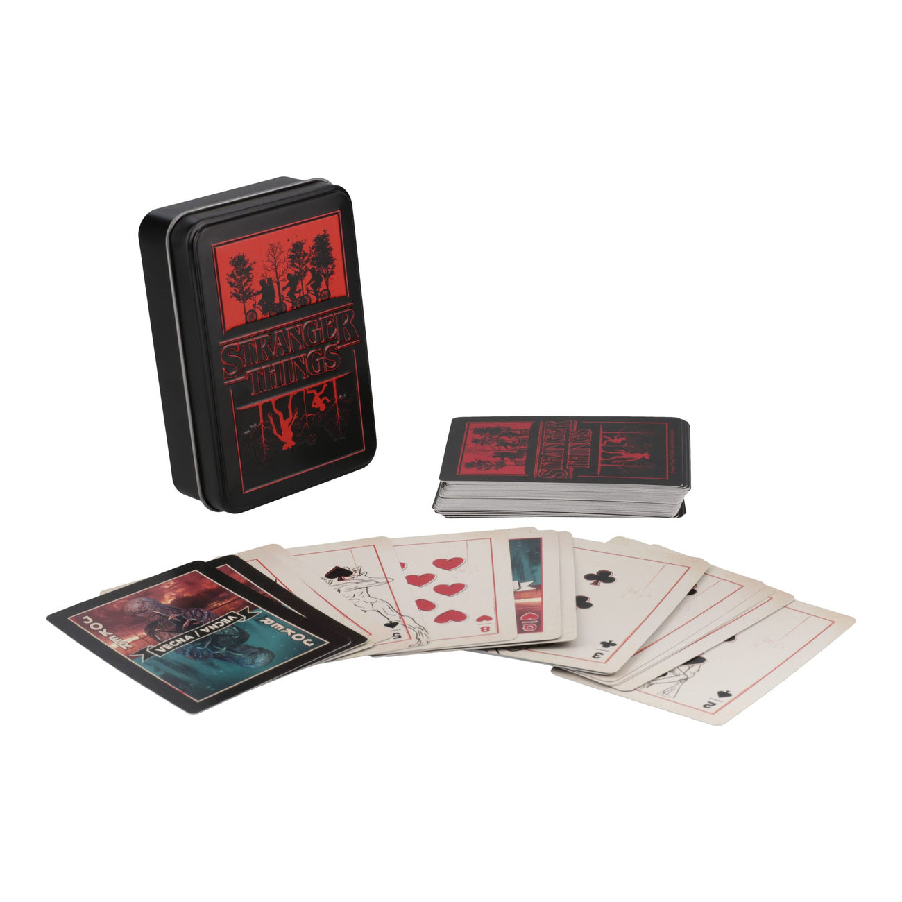 Image produit Stranger Things 5 Cartes à jouer Métal