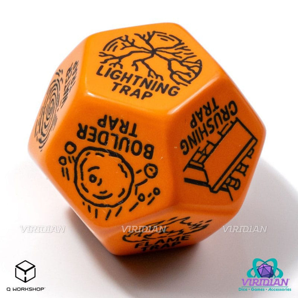Image produit Viridian Dice Dé Jumbo Générateur de Pièges D12 Orange