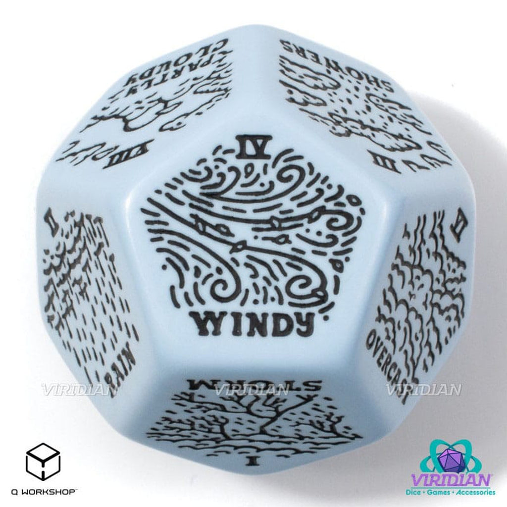 Product image Viridian Dice Jumbo Weather Generator D12 Die Blue