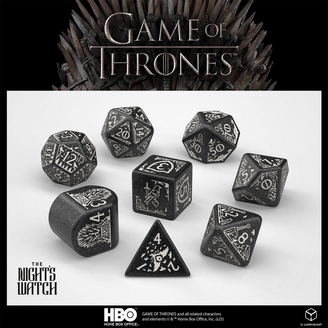 Image produit Game of Thrones Set de dés Garde de Nuit (8)