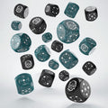 Image produit Crosshairs Compact Set de dés D6 orageux & noir (20)