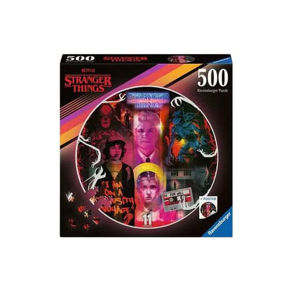 Image produit Stranger Things Puzzle Rond Friends Don't Lie (500 Pièces)
