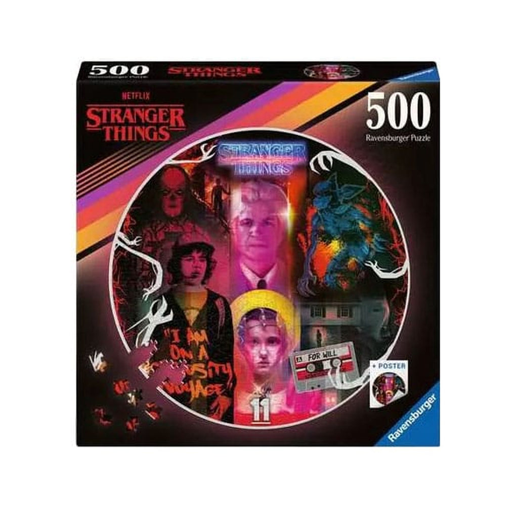Image produit Stranger Things Puzzle Rond Friends Don't Lie (500 Pièces)
