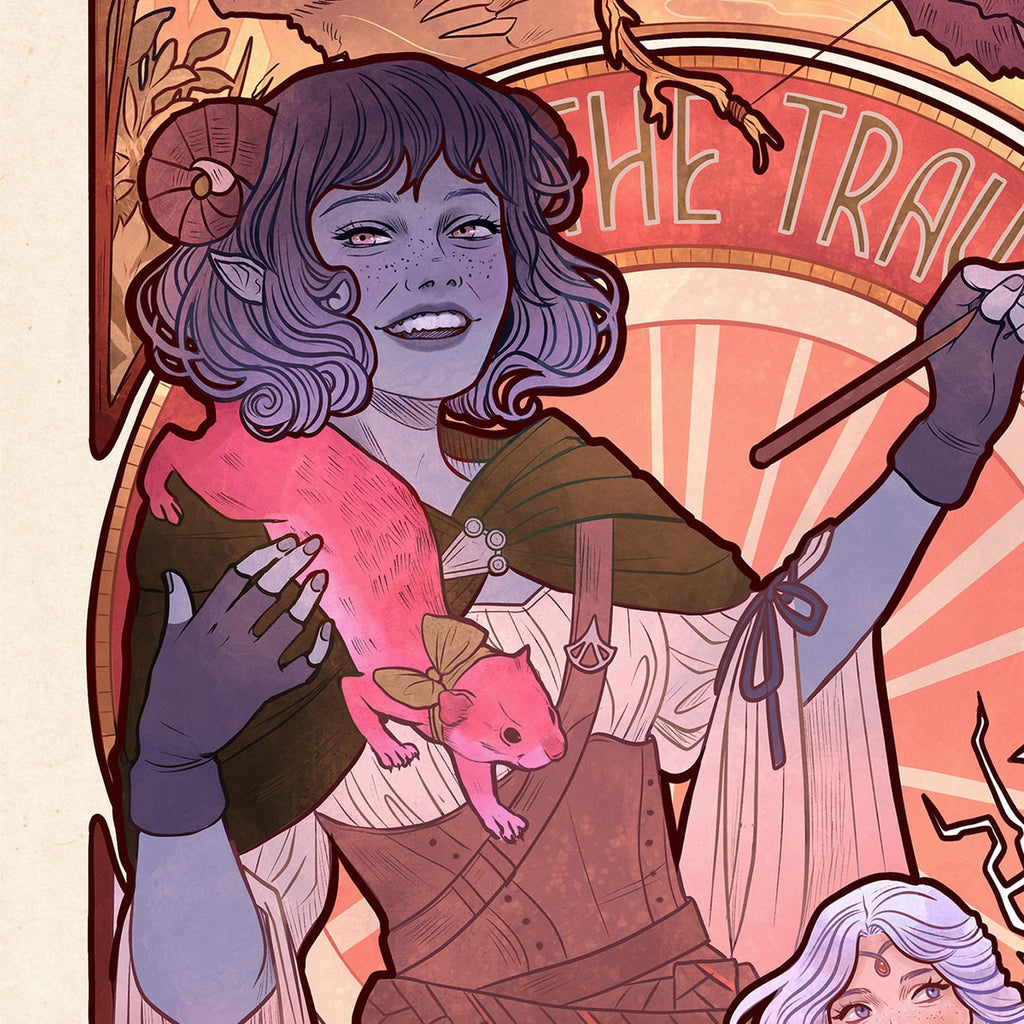 Image produit Critical Role Impression d’art Laura Bailey : 10e anniversaire