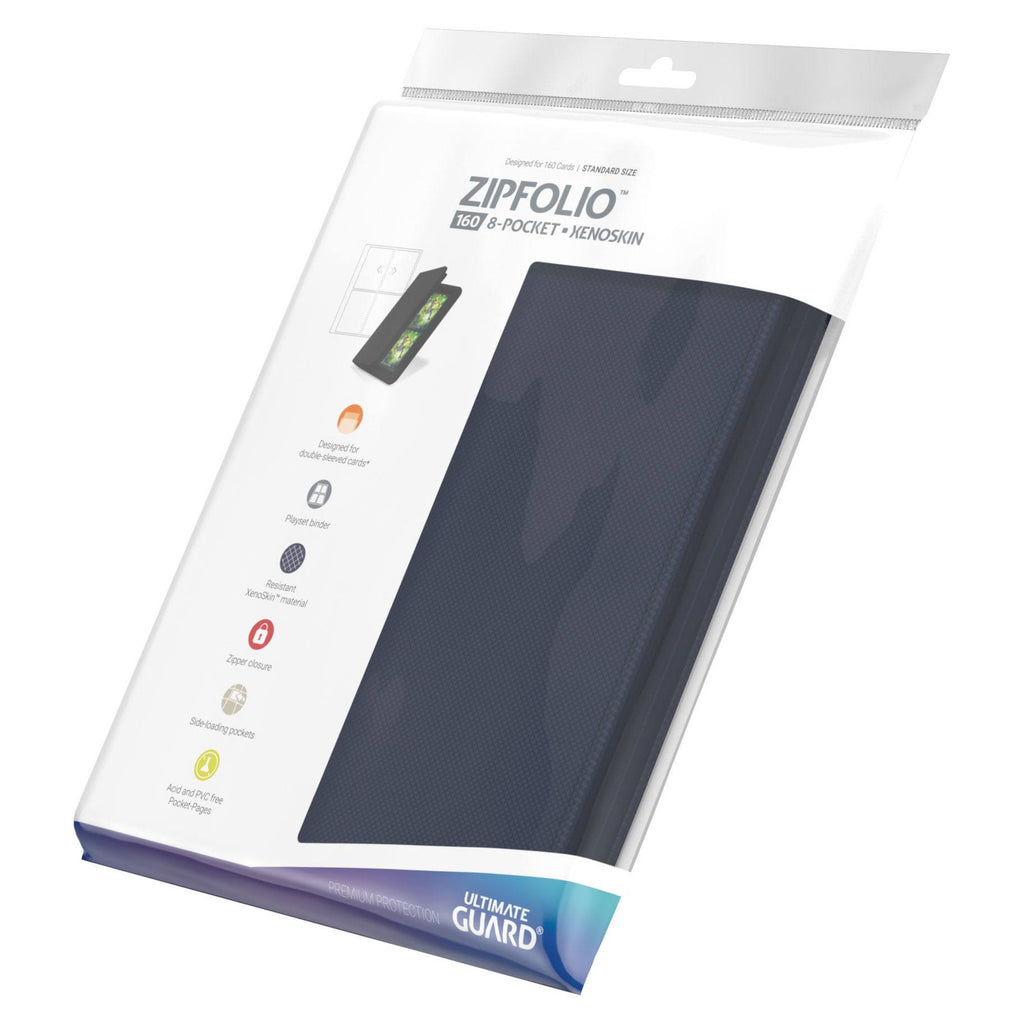 Image produit Ultimate Guard Zipfolio 160 8-Pocket Xenoskin - Bleu