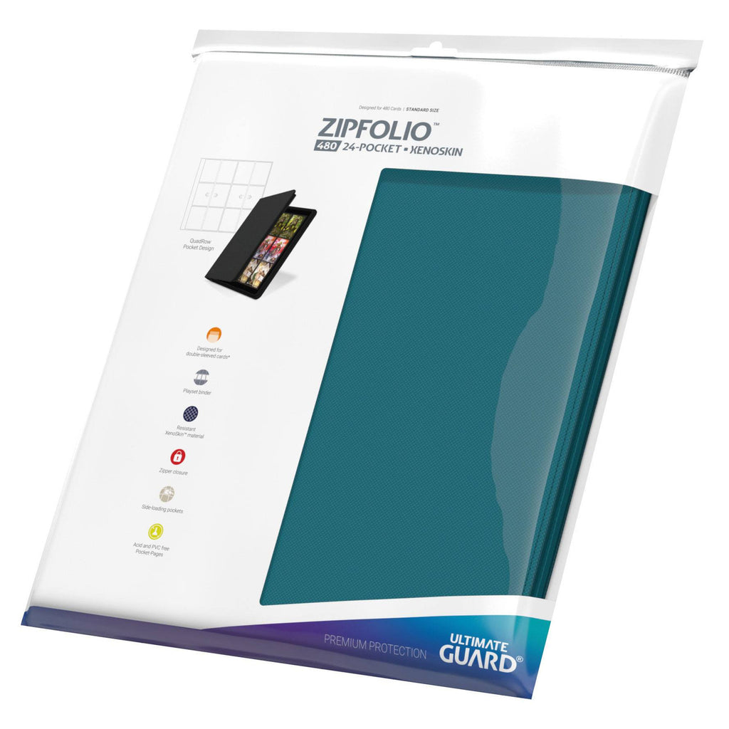 Image produit Ultimate Guard Zipfolio 480 24 pochettes Xenoskin - Pétrole