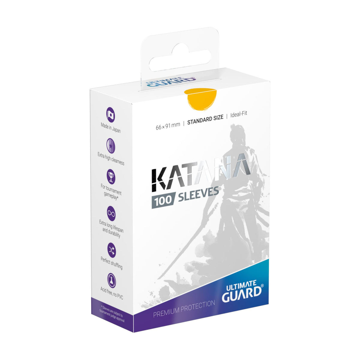 Image produit Ultimate Guard Katana Sleeves Taille Standard (100) - Jaune