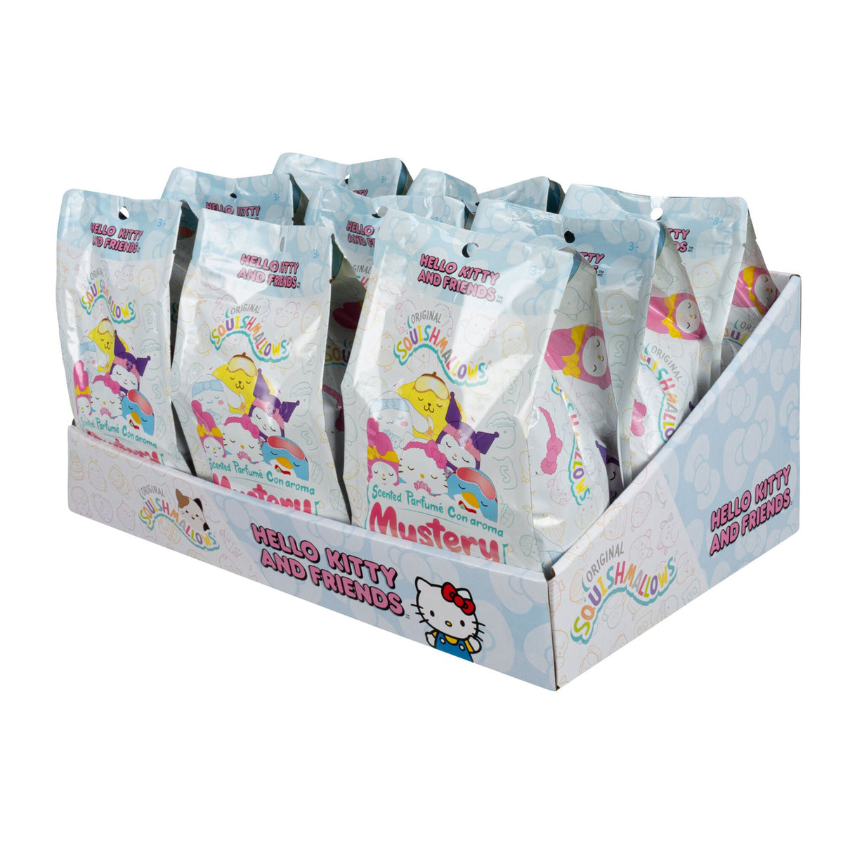 Image produit Hello Kitty and Friends – Présentoir de figurines en peluche Squishmallows mystère