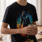 Image produit T-shirt Through The Galaxy noir – Star Wars The Mandalorian