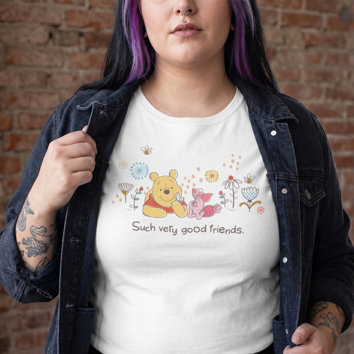 Image produit Winnie l’Ourson - Good Friends T-shirt femme blanc