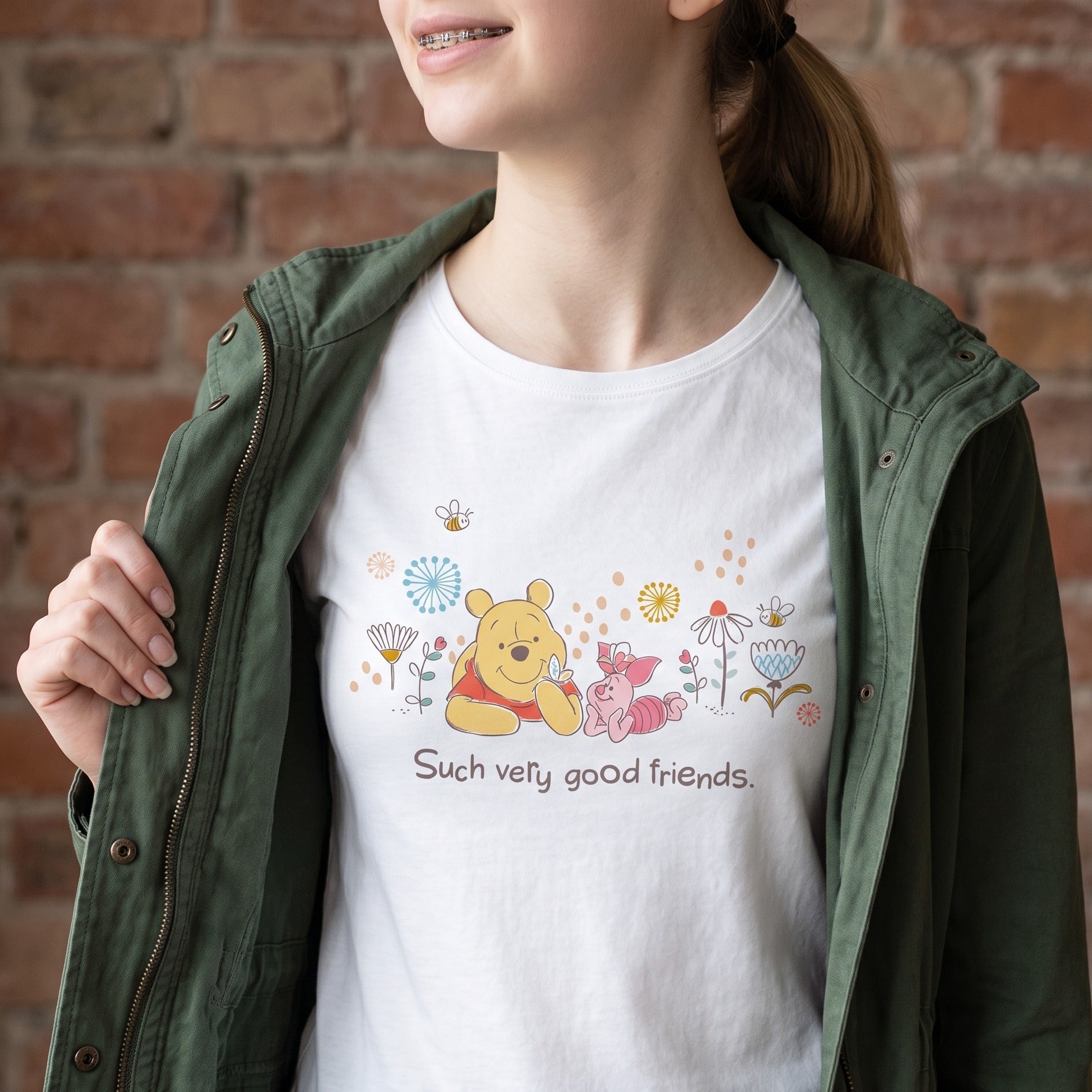 Image produit Winnie l’Ourson - Good Friends T-shirt femme blanc