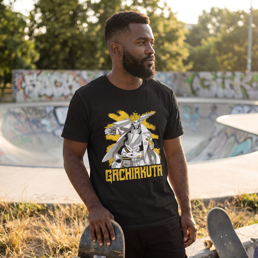 Image produit T-shirt Enjin noir pour les fans de Gachiakuta