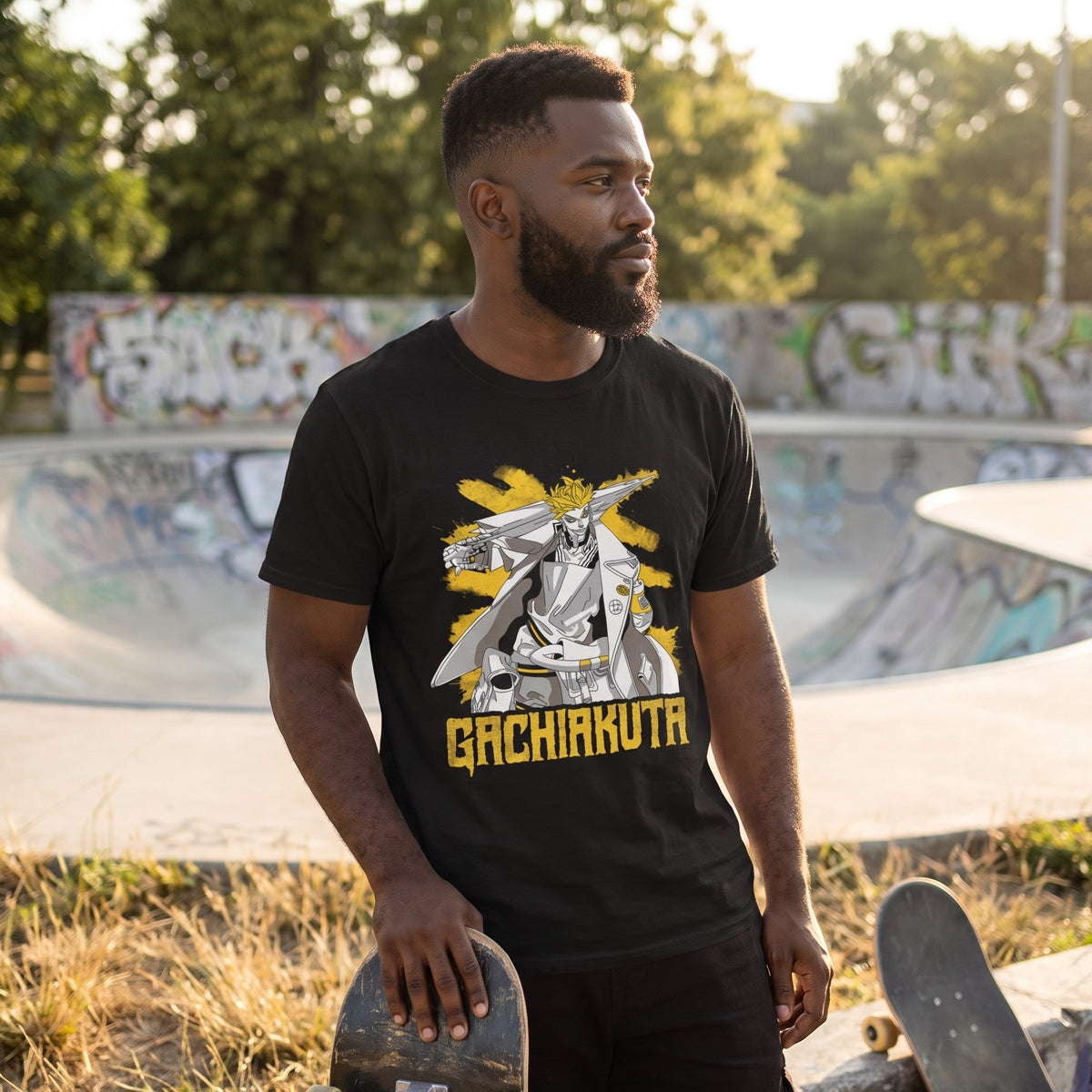 Image produit T-shirt Enjin noir pour les fans de Gachiakuta