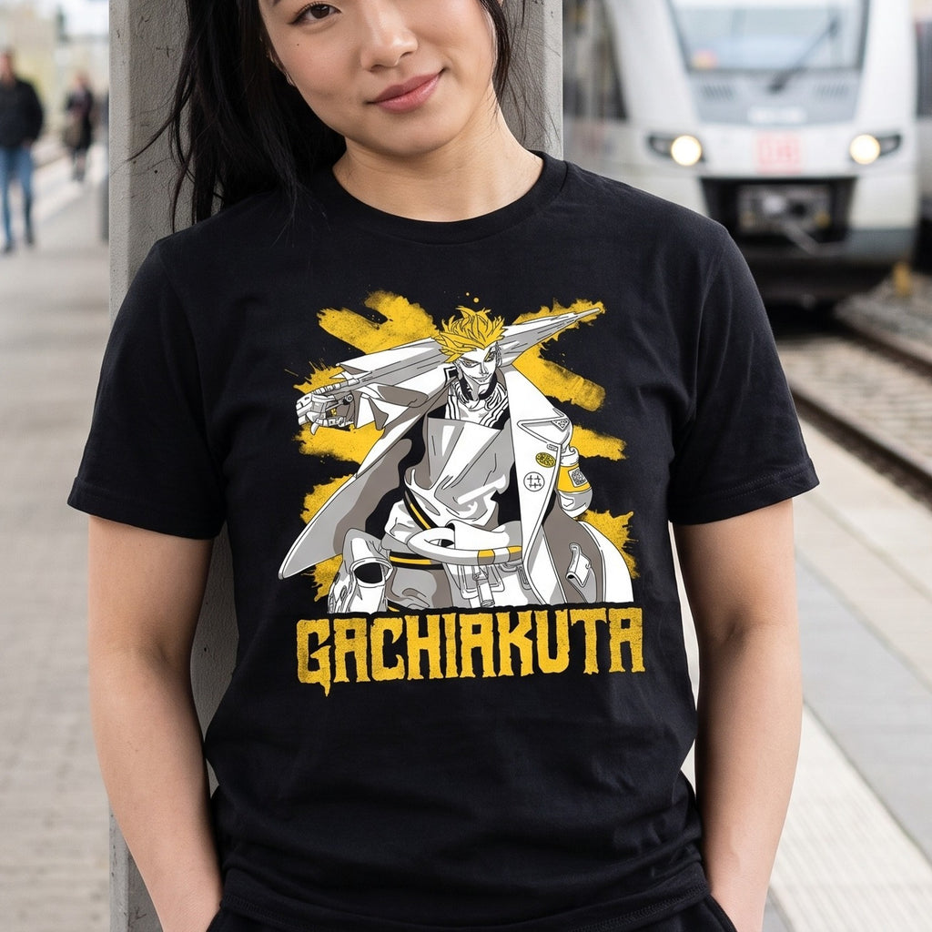 Image produit T-shirt Enjin noir pour les fans de Gachiakuta