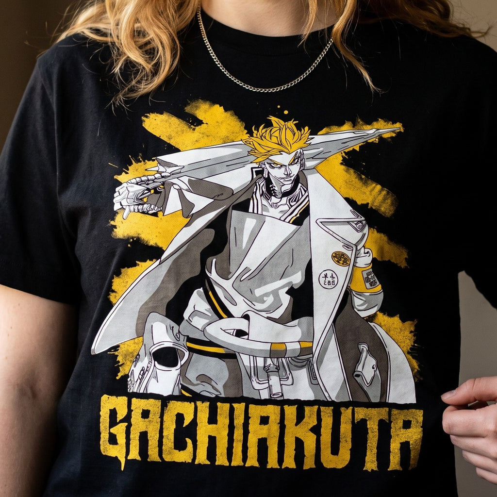 Image produit T-shirt Enjin noir pour les fans de Gachiakuta